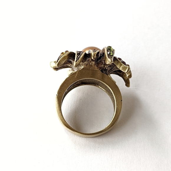 Signed HEIDI DAUS "Sublime Star" Multicolor Statement Ring Rhinestones Size 6.5 - Picture 11 of 12